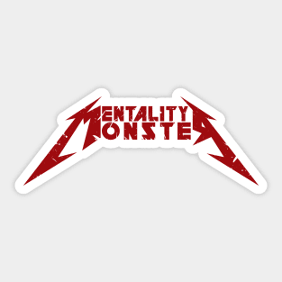 Metality Monster Red Sticker